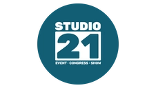 Logo van Studio 21, speellocatie van Uptown Coverband 